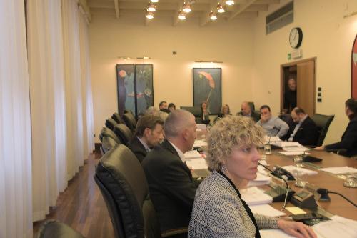 L'assessore Barbara Zilli nel corso della riunione della I Commissione 